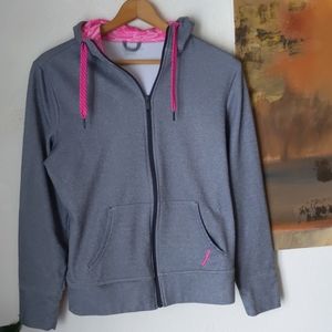 Full zip Reebok Breast cancer awareness hoodie